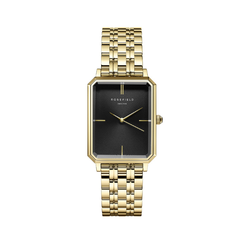 The Octagon Black Sunray Steel Gold