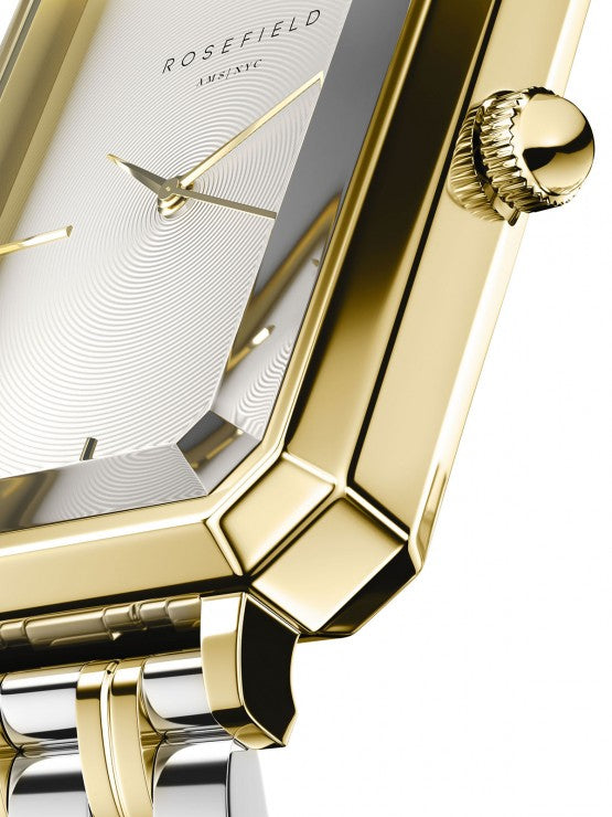 The Octagon White Sunray Steel SilverGold Dualtone