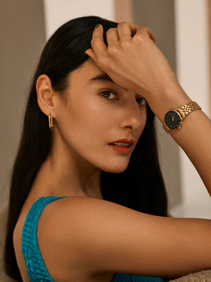 The SMALL EDIT BLACK STEEL GOLD 26BSG-268